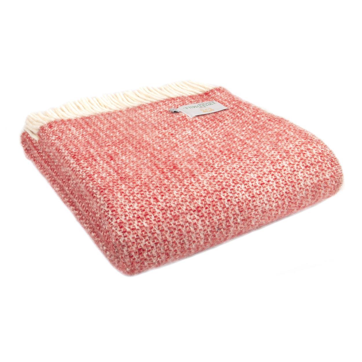 Throw / Blanket - New Wool - Tweedmill Illusion - Red