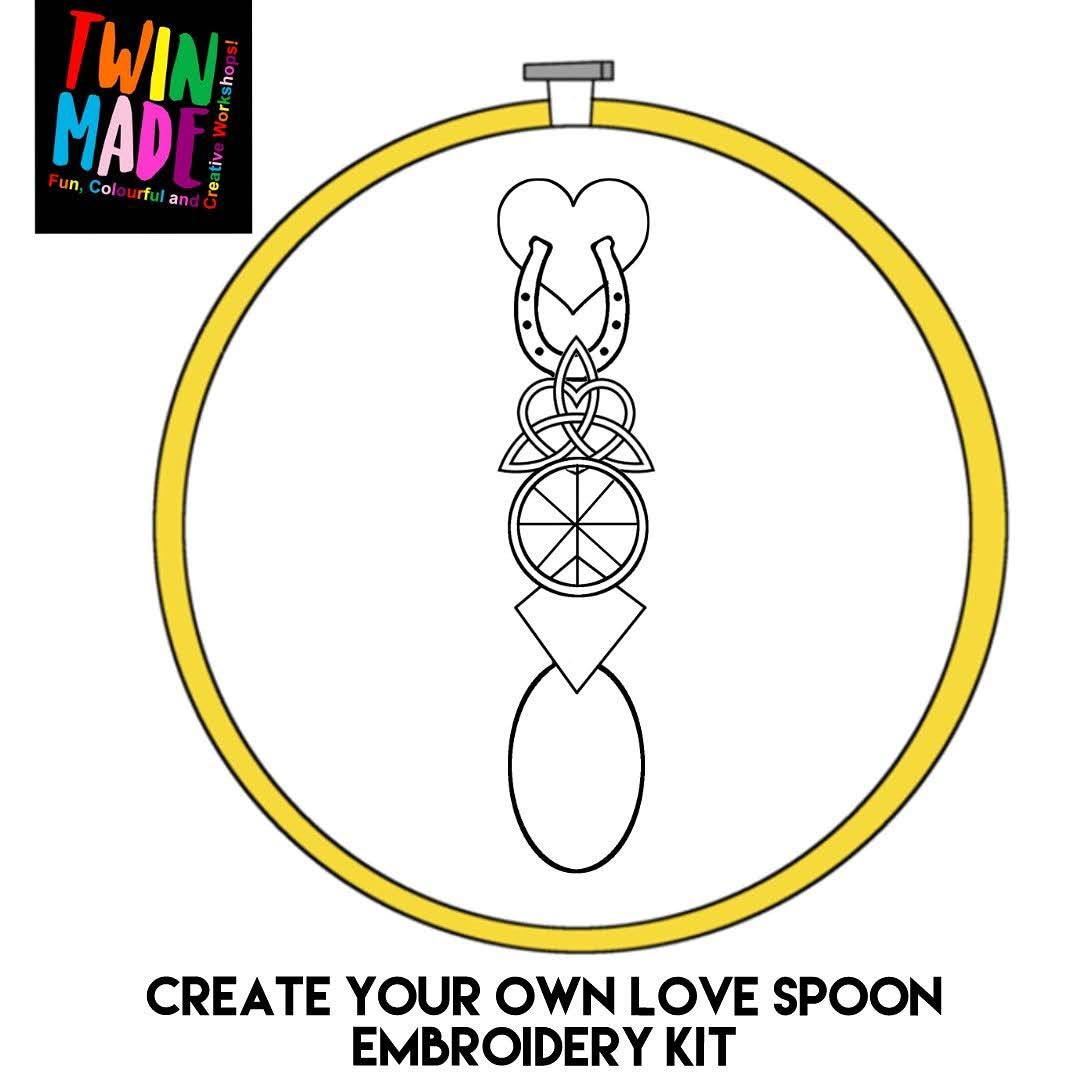 Decoration - Design / Make it Yourself - Love Spoon Embroidery Hoop