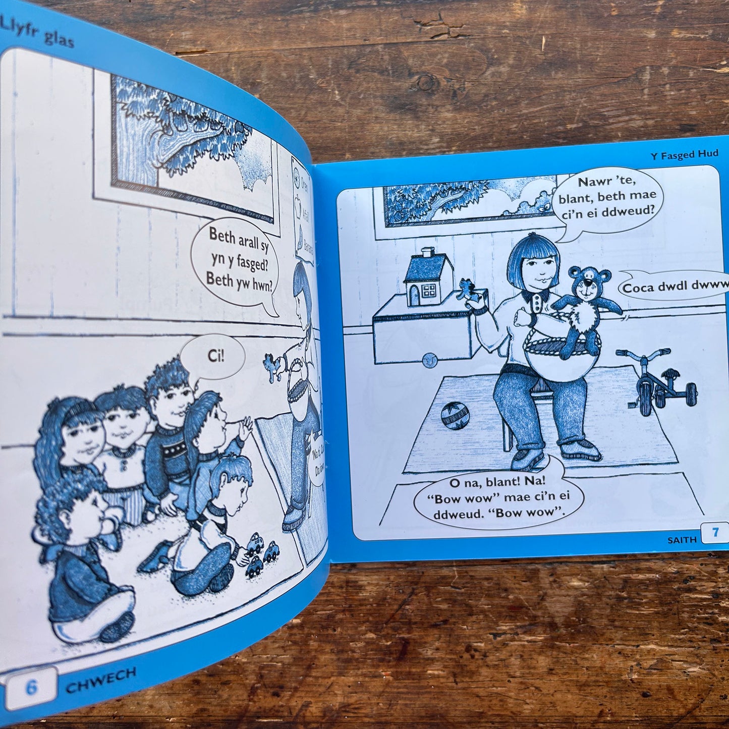 Twm A Cadi A Fi - Book: 3 Y Fasged Hud - Anne Brooke / Sharon Martin 1993 (Preloved)