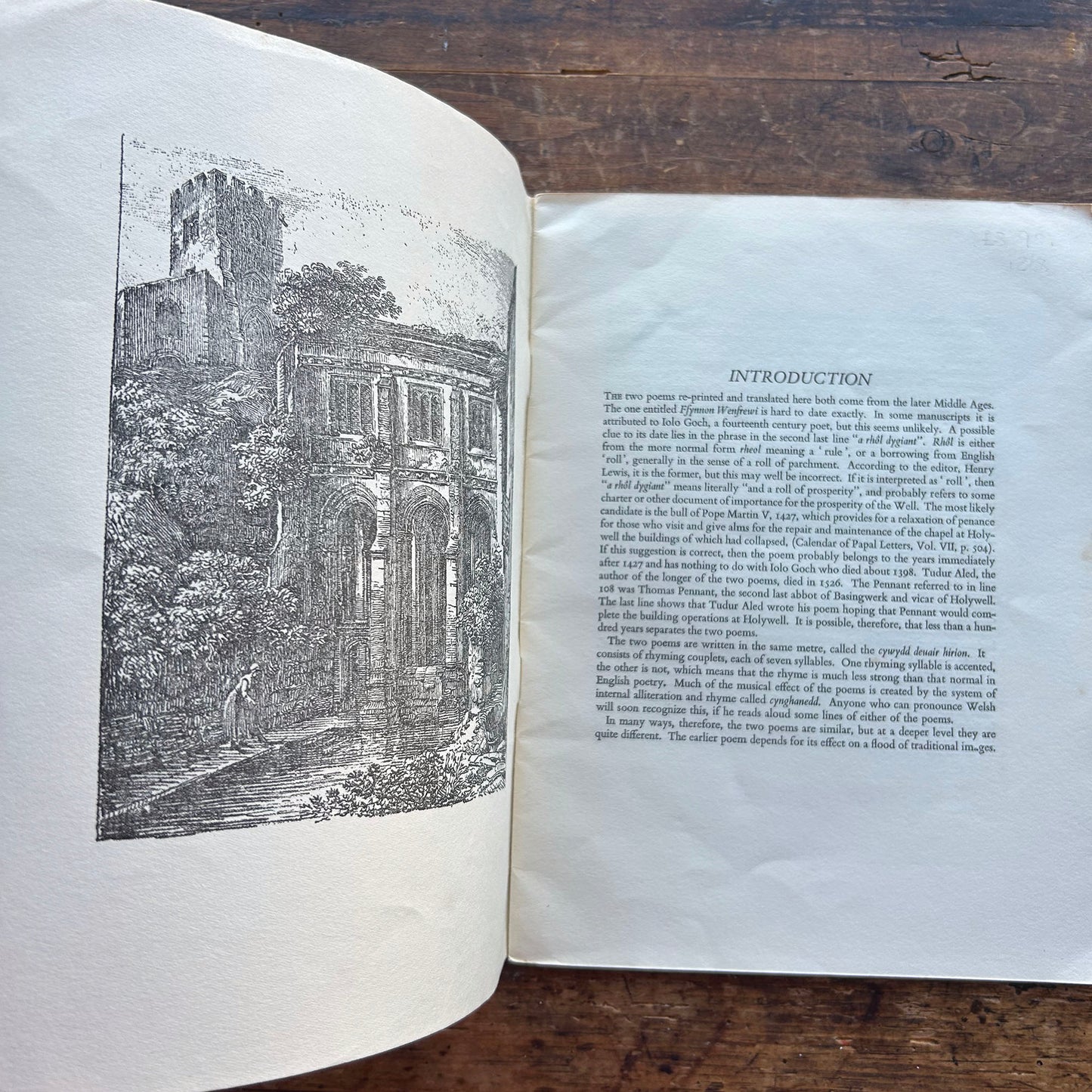 Two Mediaeval Welsh Poems - 1971 (Preloved)