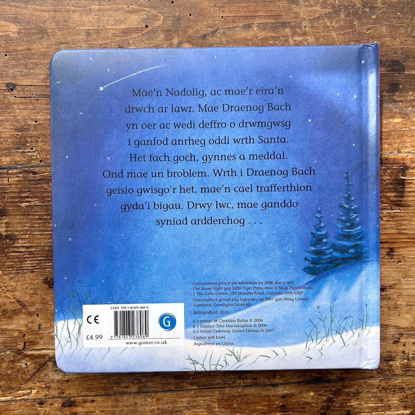 Un Noson Oer - Llyfr Anwesu - M Christina Butler & Tina Macnaughton (Preloved)