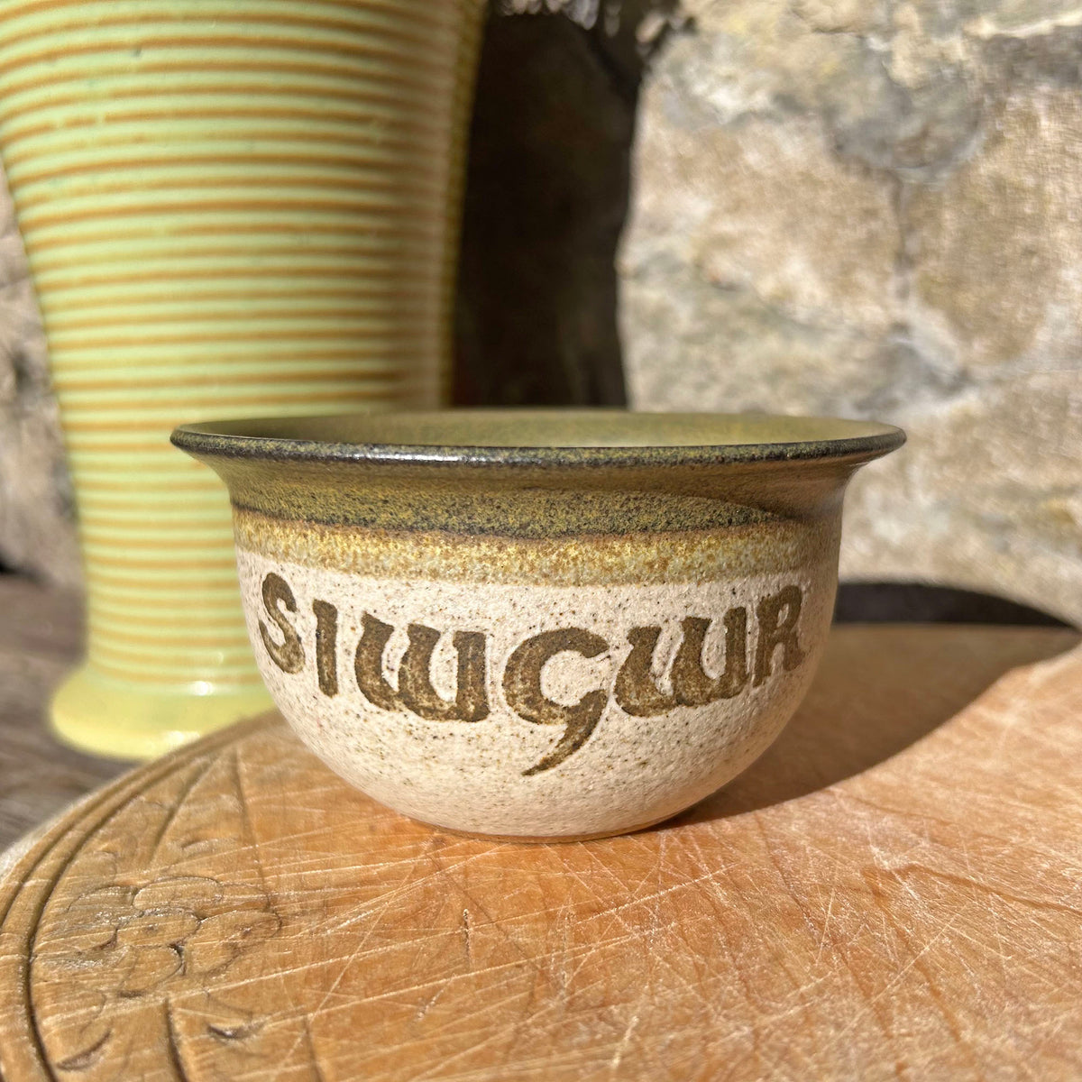 Vintage Bowl - Tregaron Welsh Studio Pottery - Sugar / Siwgwr (Preloved)