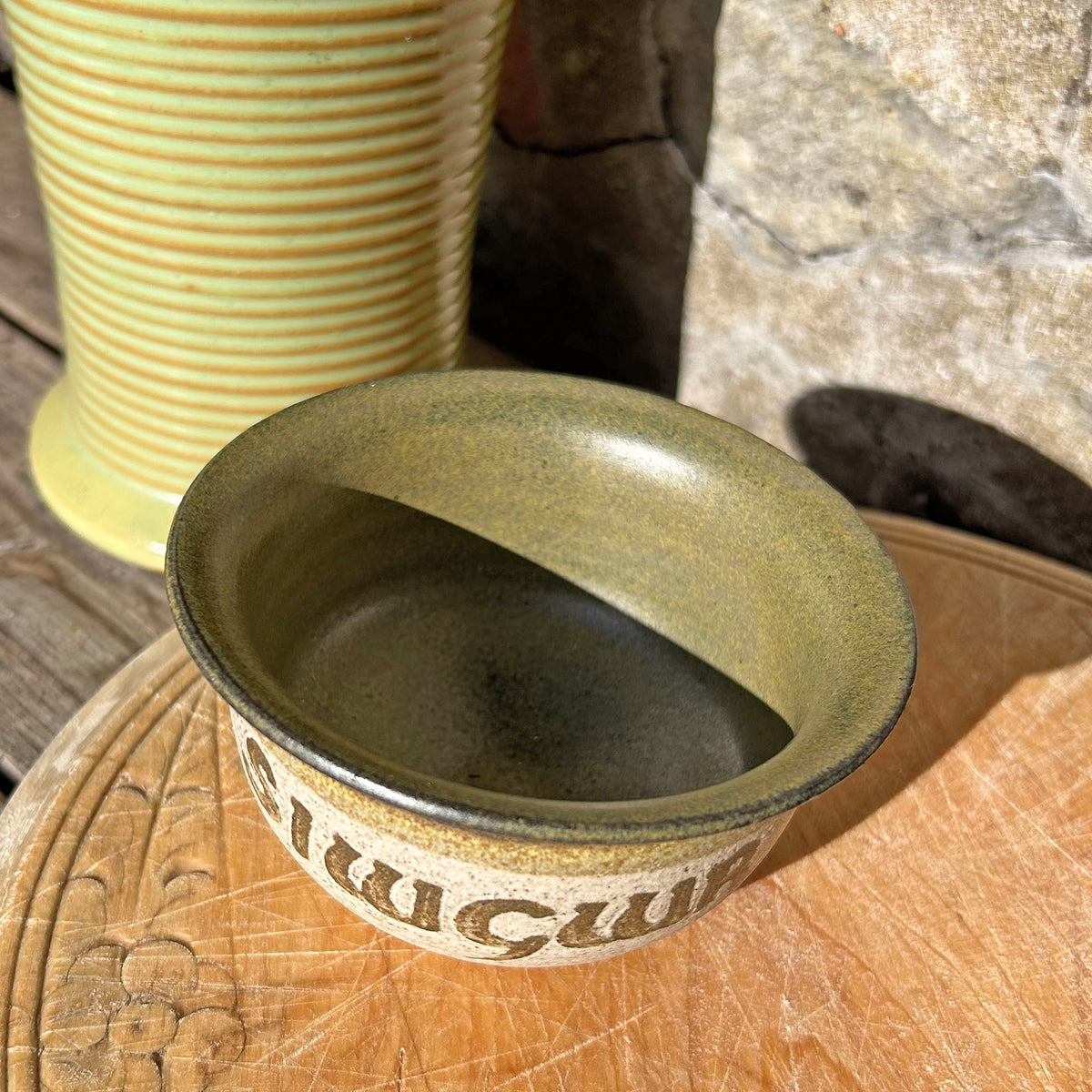 Vintage Bowl - Tregaron Welsh Studio Pottery - Sugar / Siwgwr (Preloved)