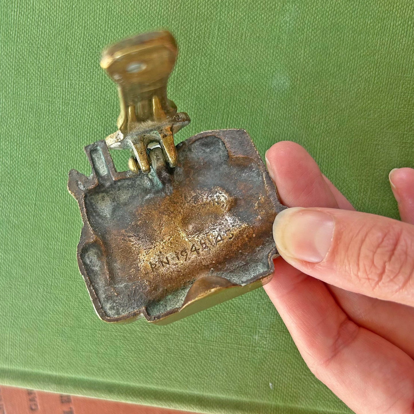 Vintage Brass Door Knocker - Snowdon Train (Preloved)