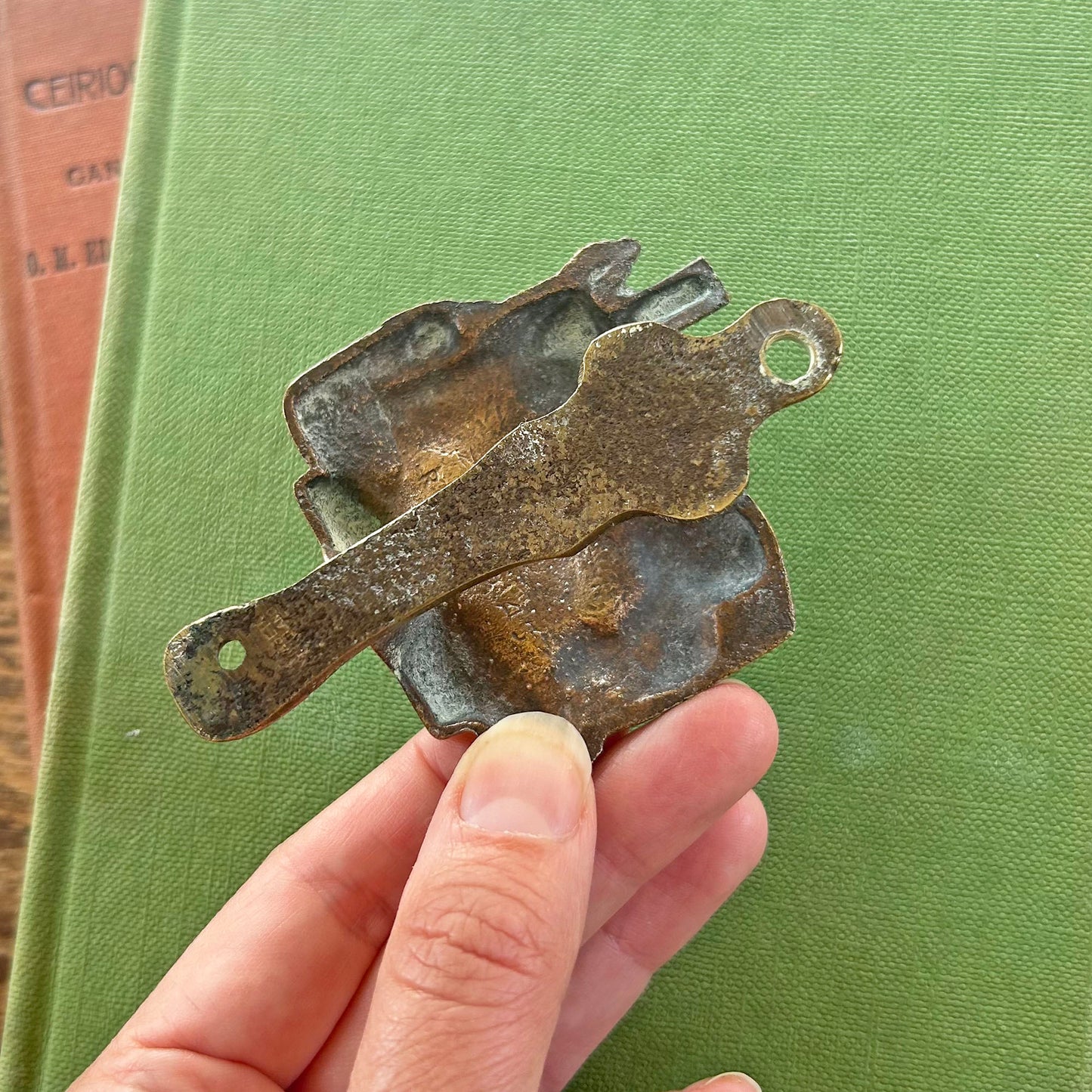Vintage Brass Door Knocker - Snowdon Train (Preloved)