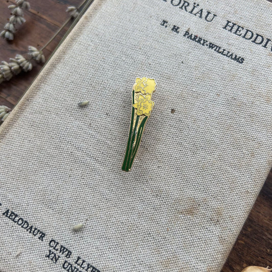 Vintage Brooch / Pin Badge - Daffodils (Preloved)