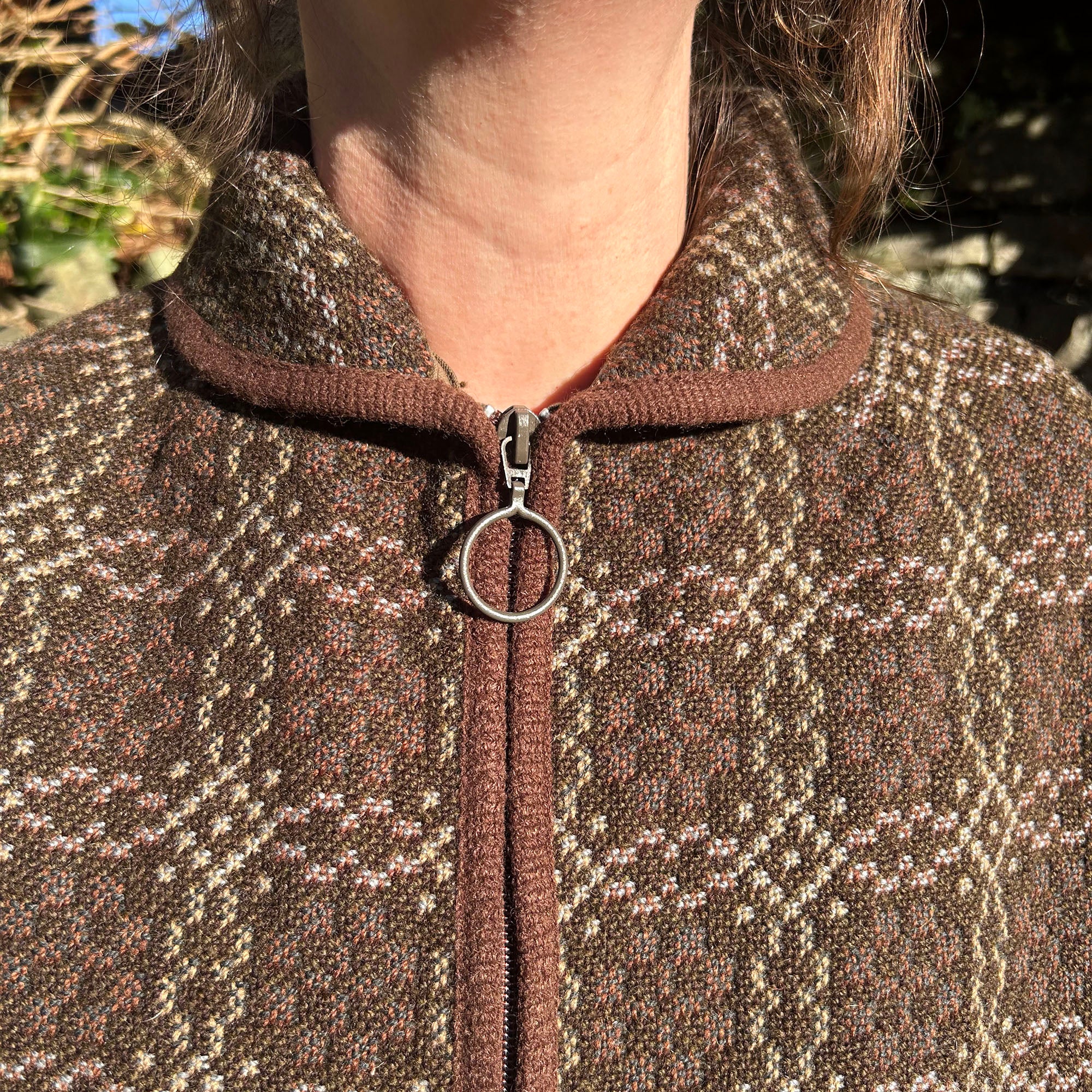 Vintage Cape Coat / Cloak Jacket - Welsh Tapestry - Wool - 1960s