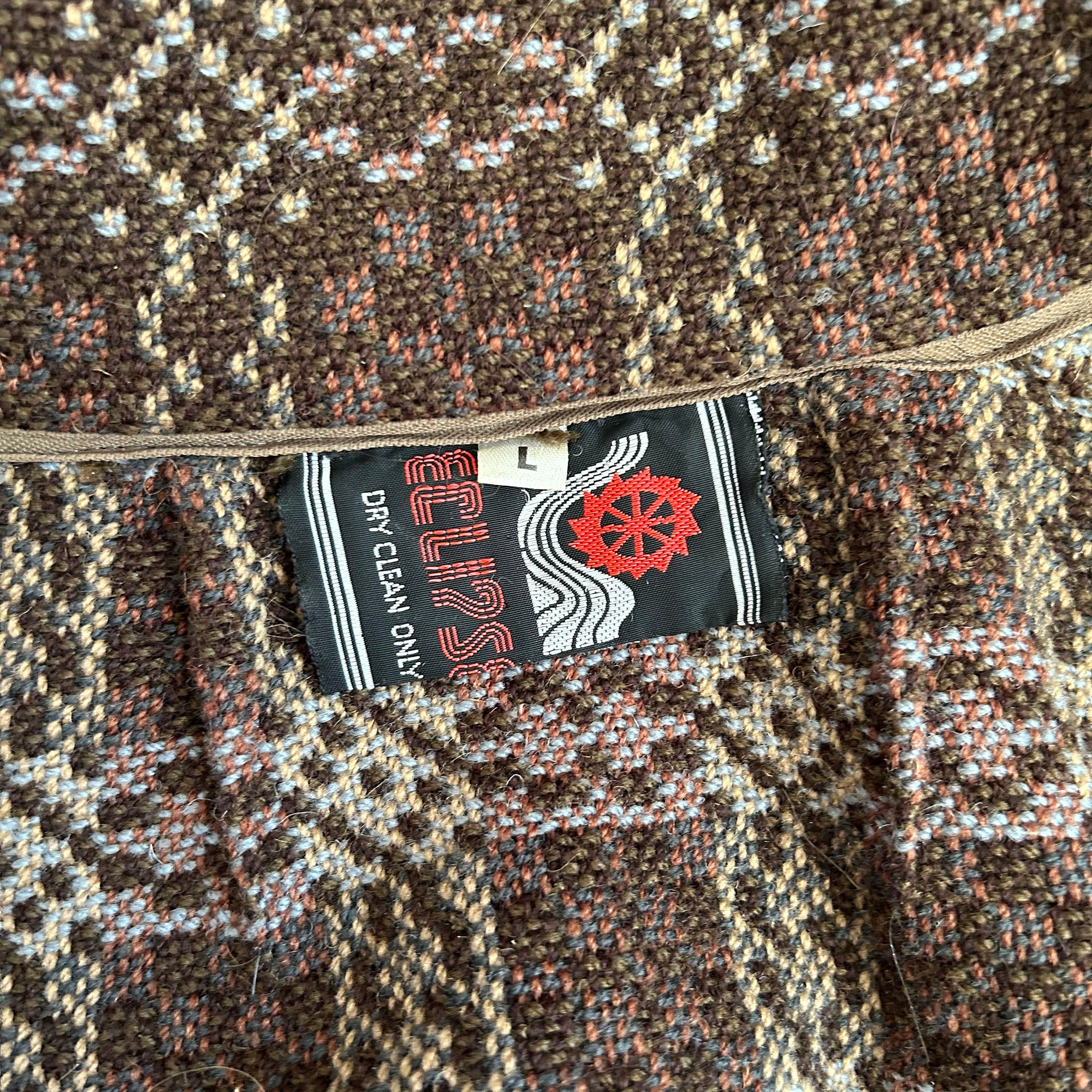 Vintage Cape Coat / Cloak Jacket - Welsh Tapestry - Wool - 1960s