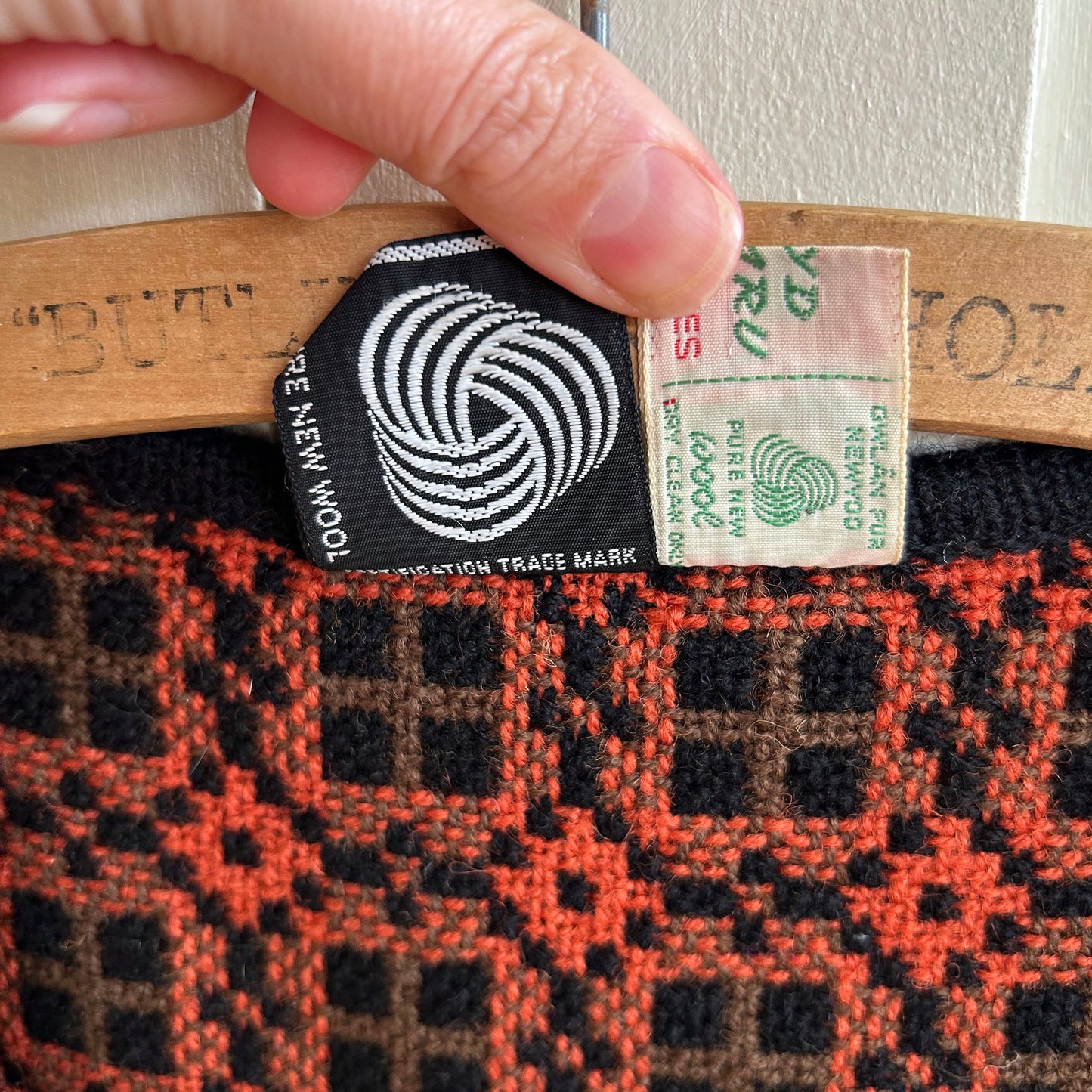 Vintage Dress - Welsh Tapestry - Wool - 1960s 8-10 (Preloved )