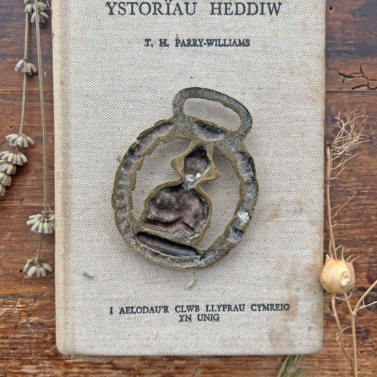Vintage Horse Brass / Medallion - Welsh Lady - Wales (Preloved)