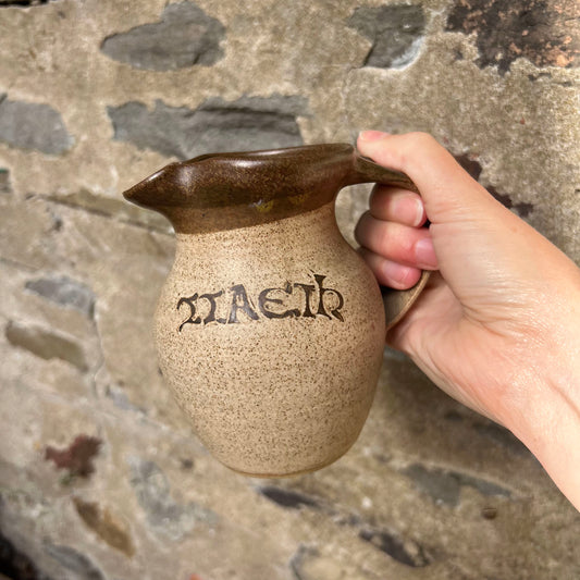 Vintage Jug - Welsh Studio Pottery - Milk / Llaeth (Preloved)