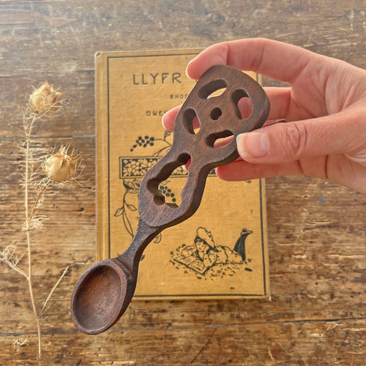 Vintage Lovespoon / Love Spoon - Hand Carved - Bell (Preloved)