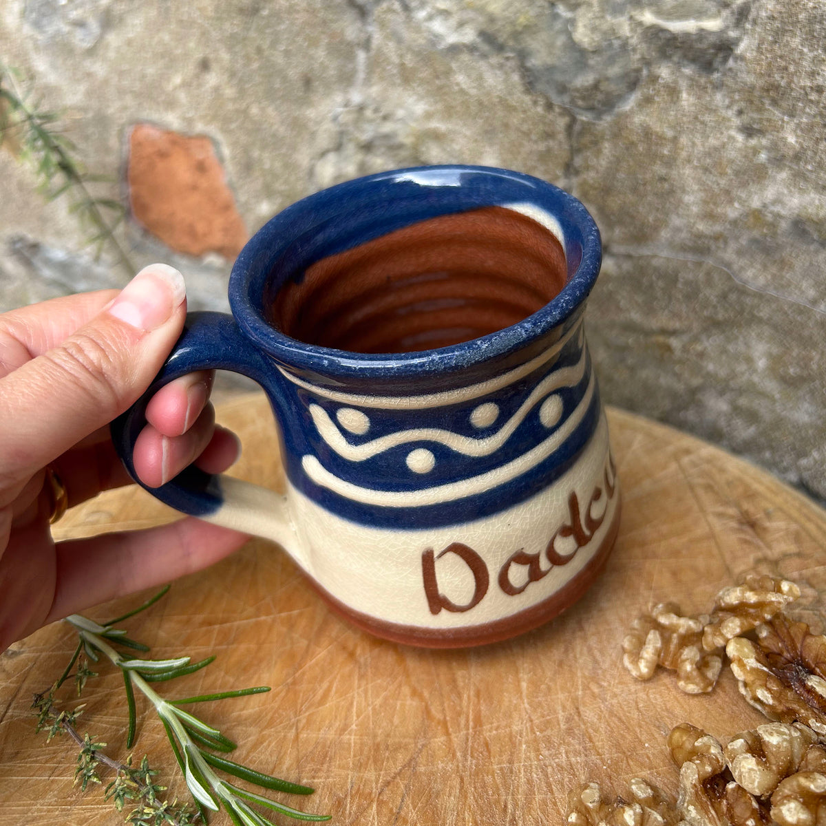 Vintage Mug -  St Fagan's Welsh Studio Pottery - Dadcu / Grandad (Preloved)