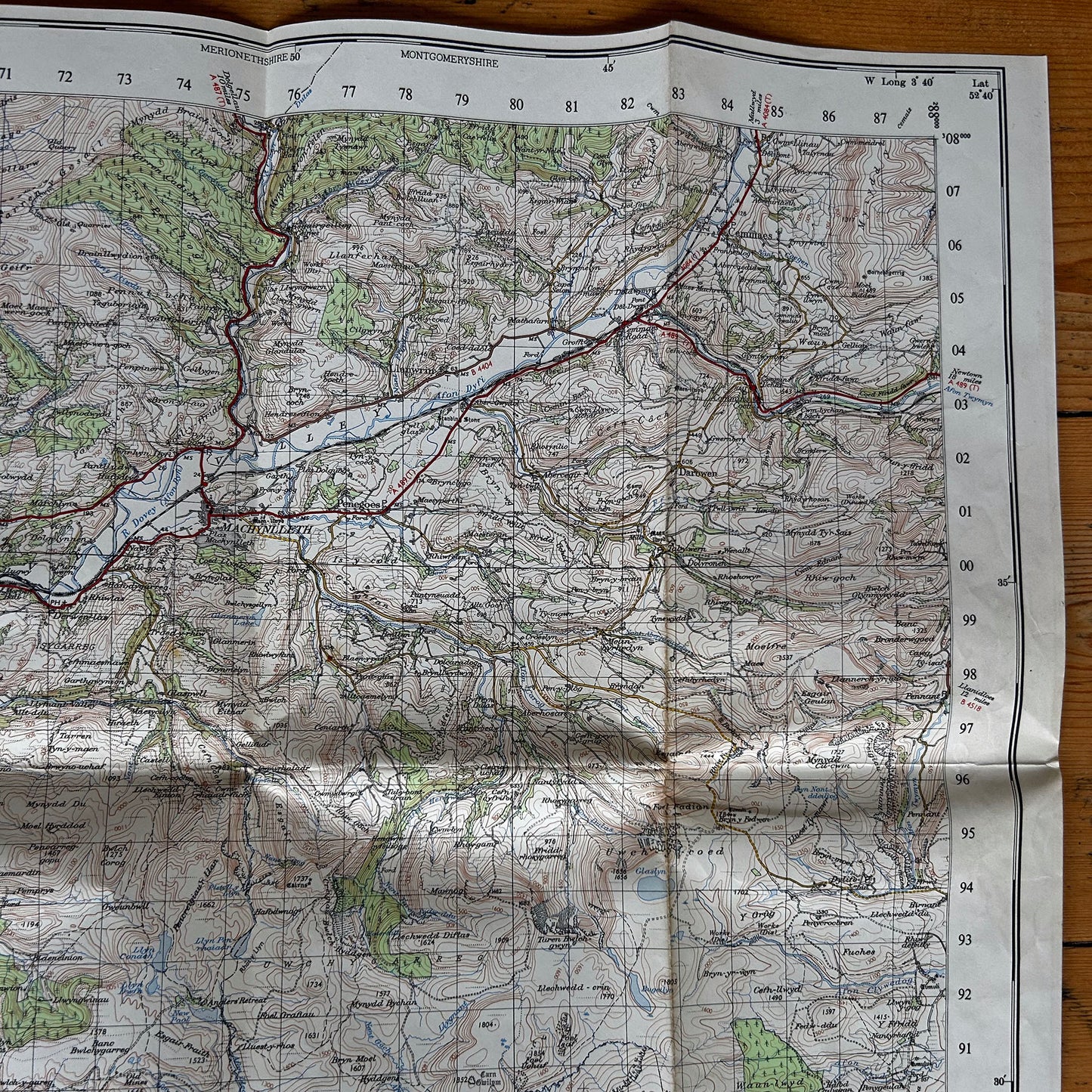 Map Hanesyddol o Loegr a Chymru - 1971 (Wedi'i Rag-garu)