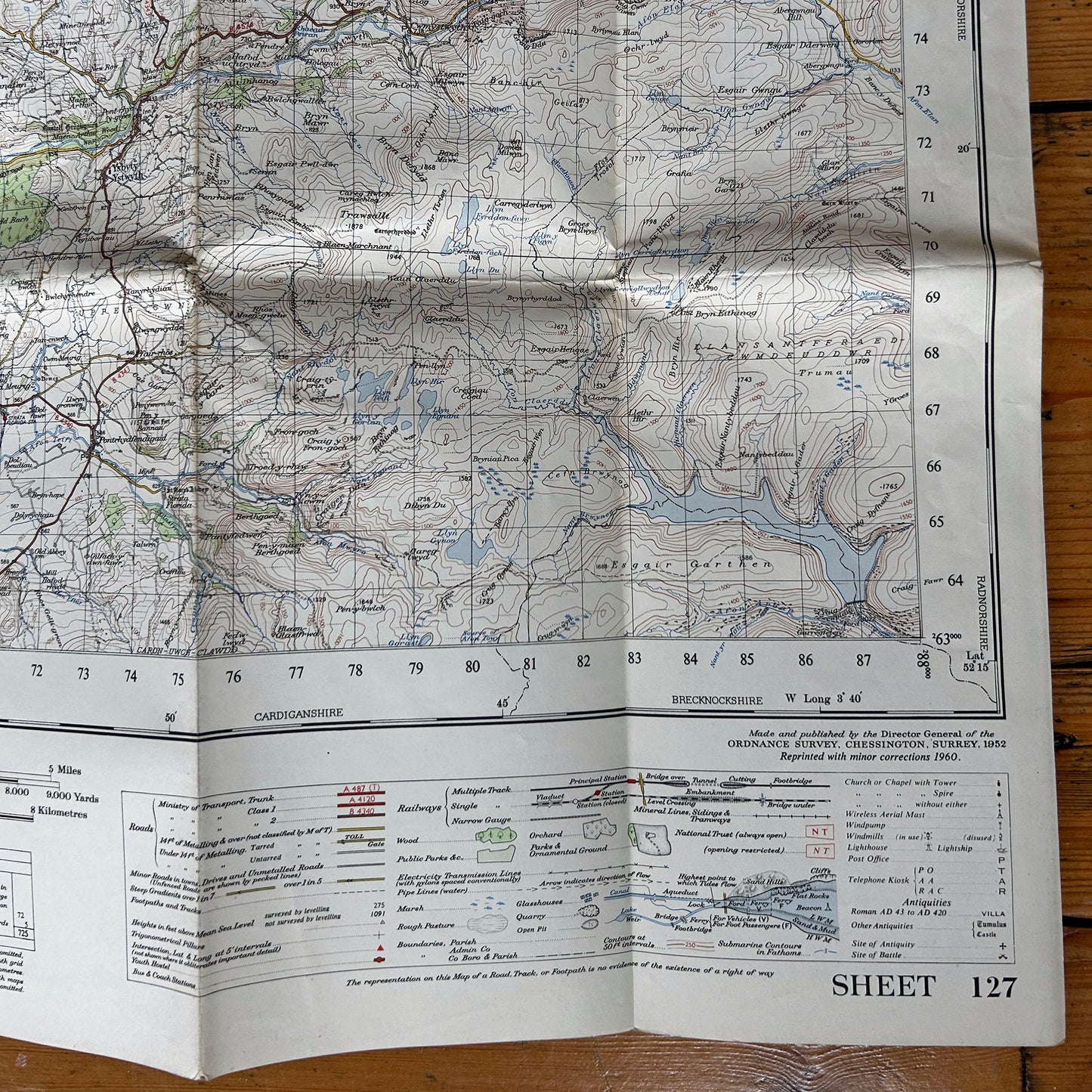 Map Hanesyddol o Loegr a Chymru - 1971 (Wedi'i Rag-garu)