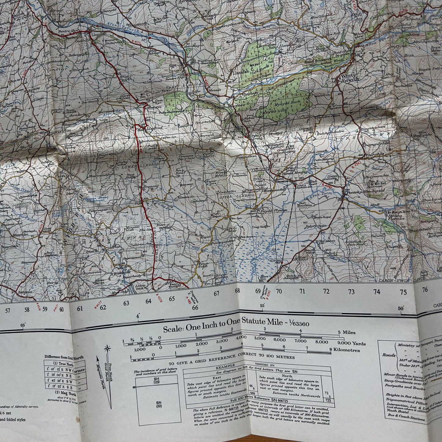 Map Hanesyddol o Loegr a Chymru - 1971 (Wedi'i Rag-garu)