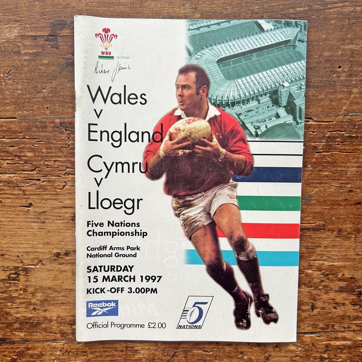 Vintage Welsh Rugby Union Programmes - Wales / Cyrmu (Preloved)