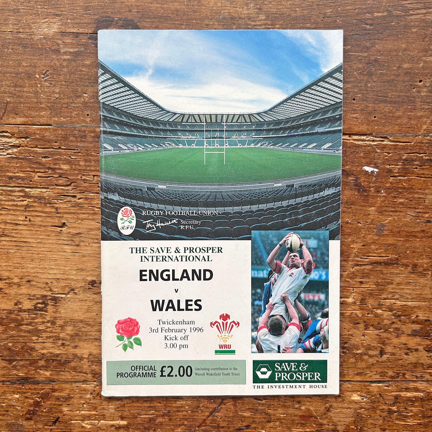 Vintage Welsh Rugby Union Programmes - Wales / Cyrmu (Preloved)