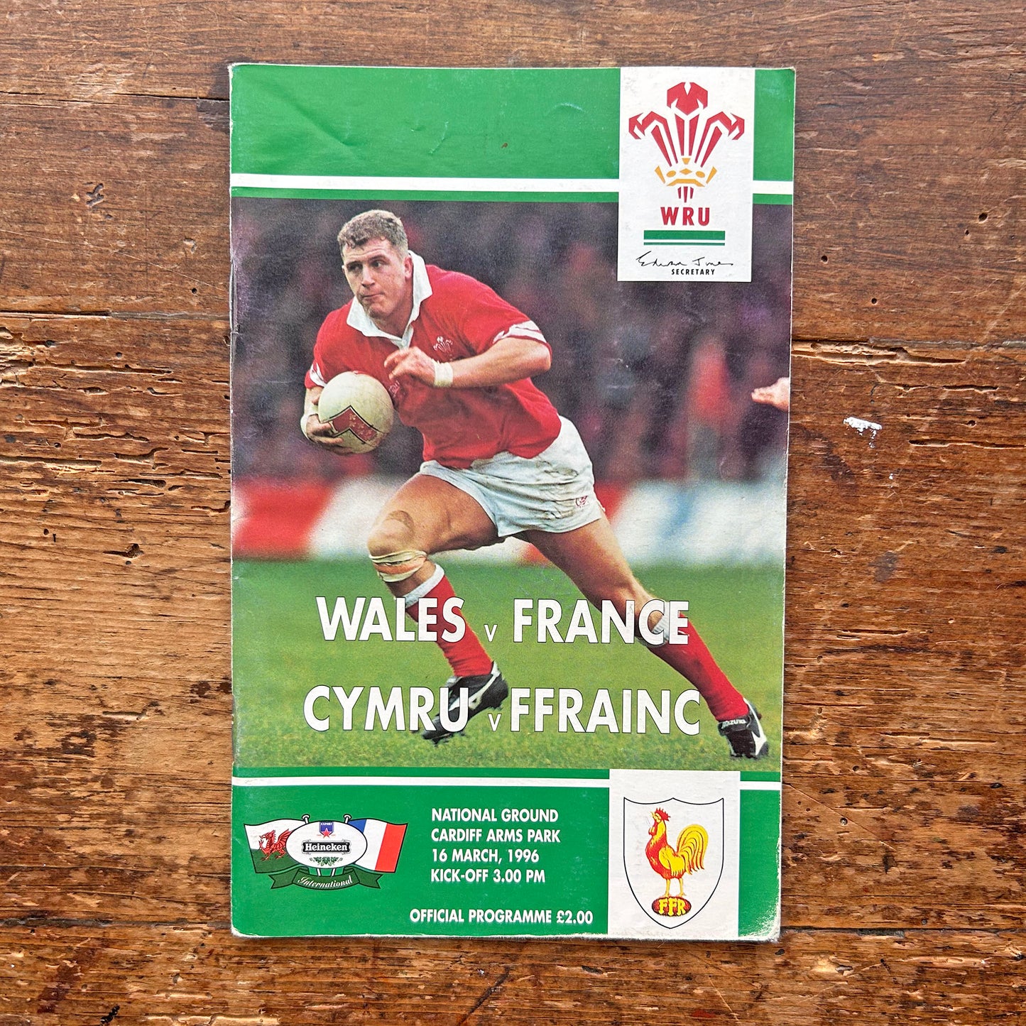 Vintage Welsh Rugby Union Programmes - Wales / Cyrmu (Preloved)