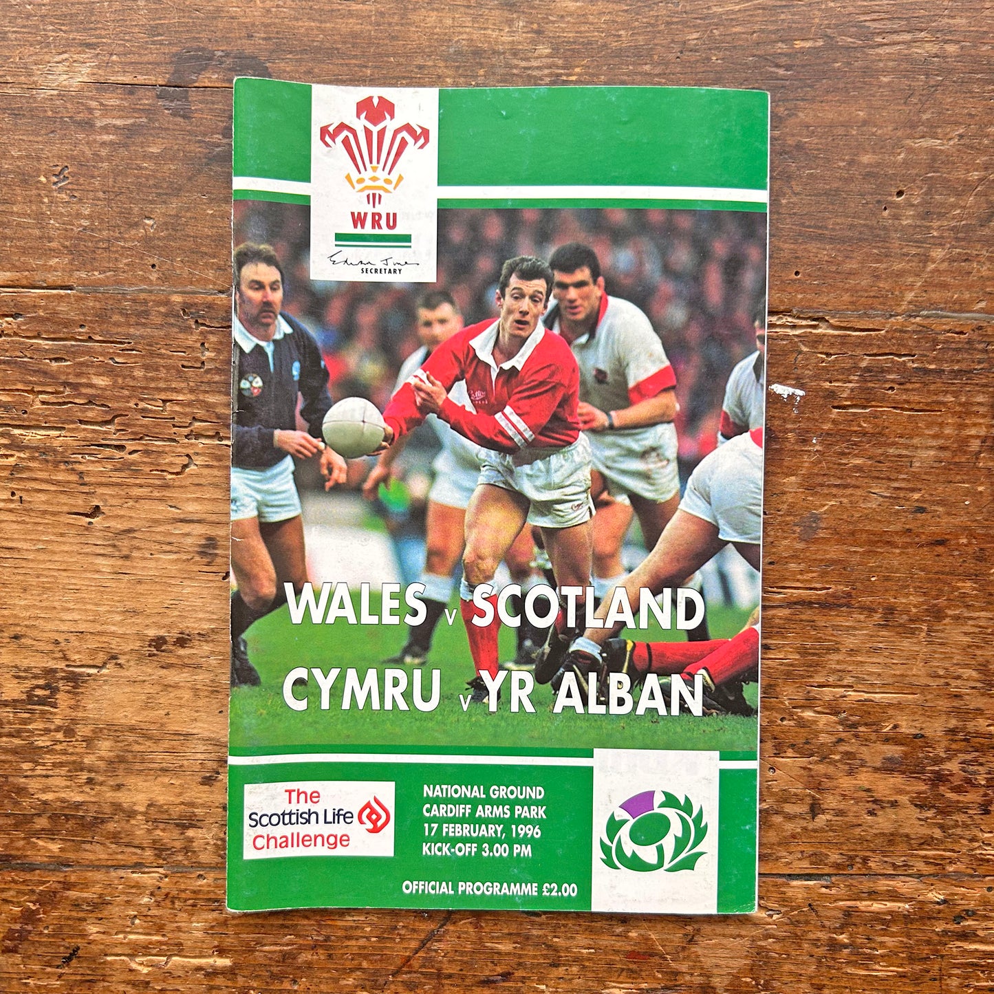 Vintage Welsh Rugby Union Programmes - Wales / Cyrmu (Preloved)