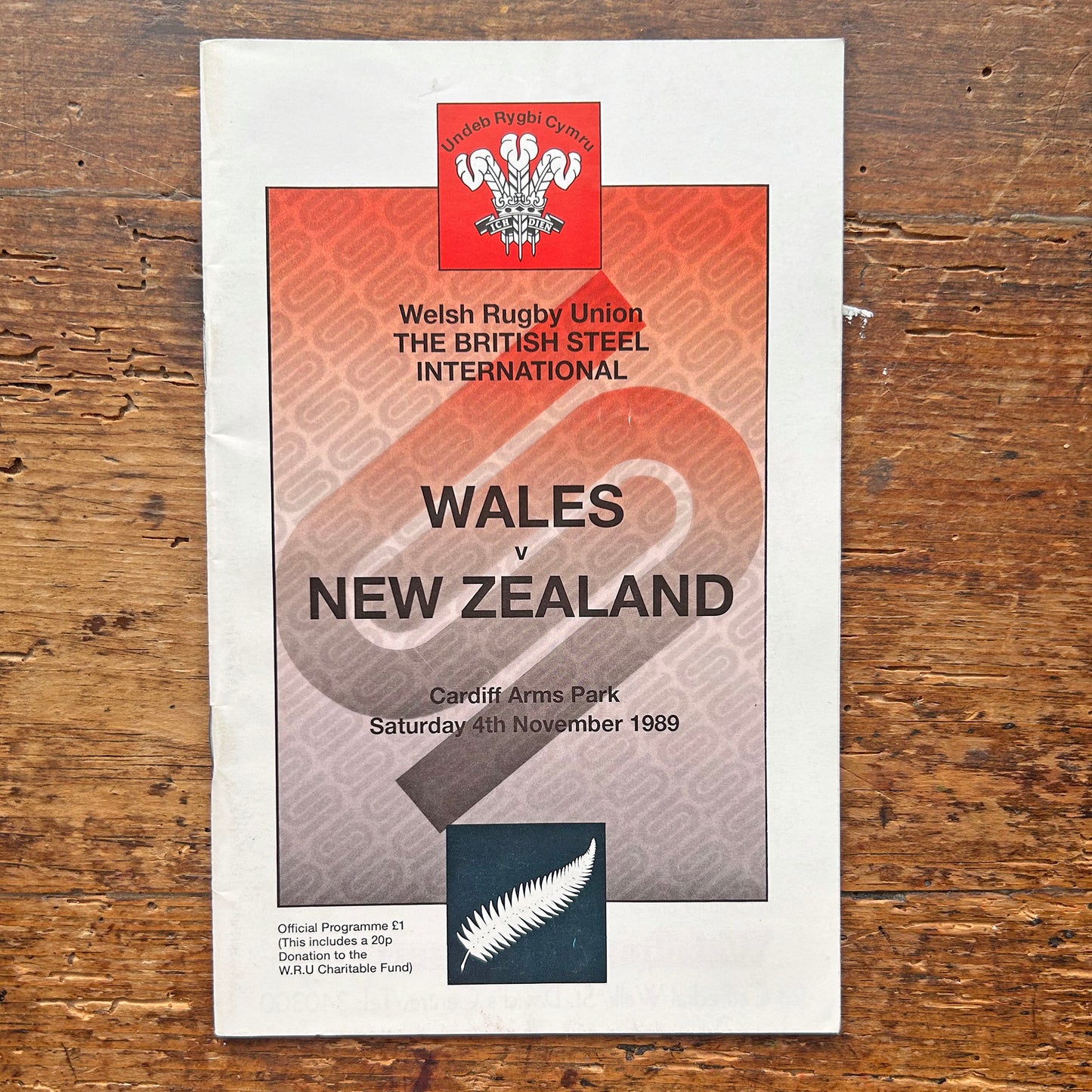 Vintage Welsh Rugby Union Programmes - Wales / Cyrmu (Preloved)