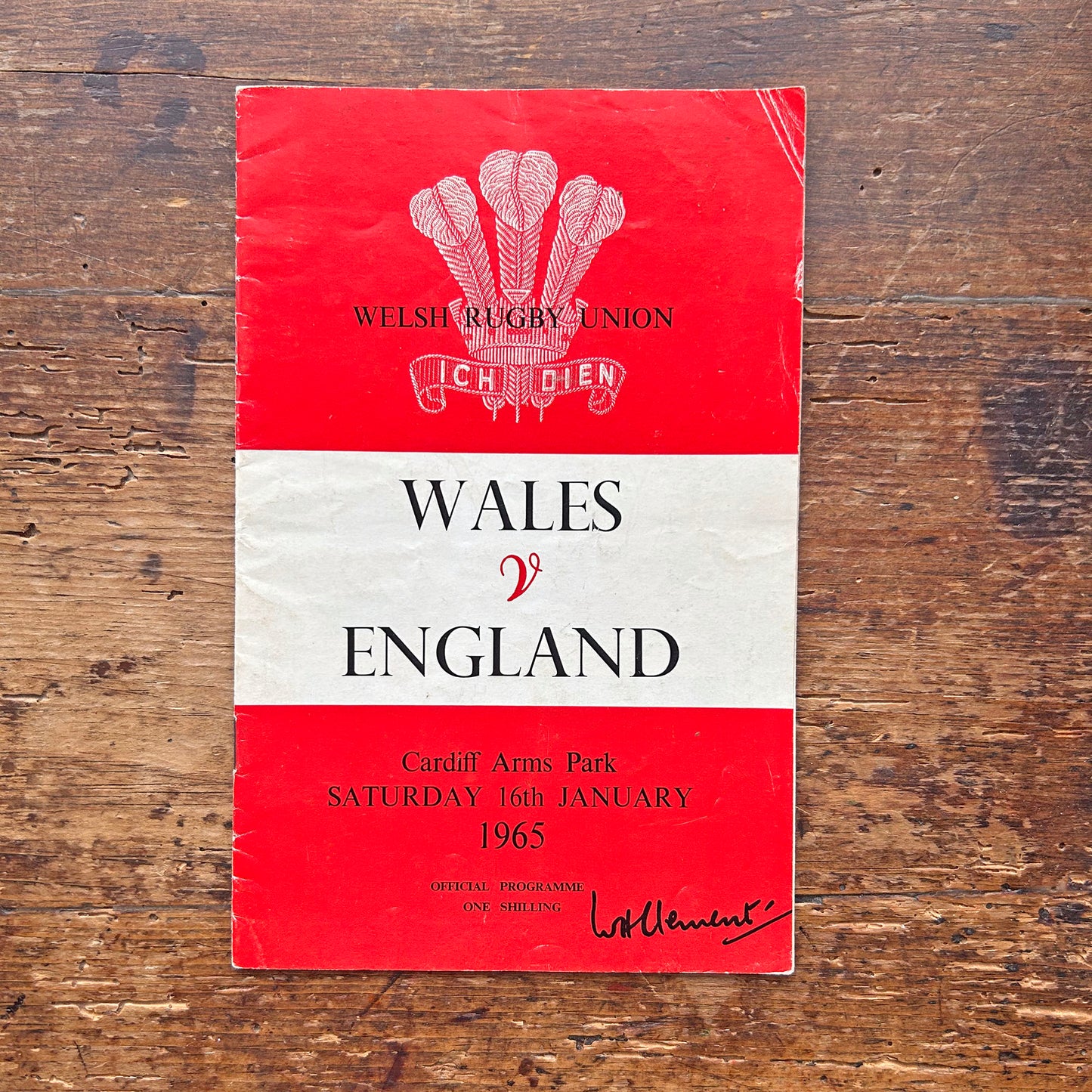 Vintage Welsh Rugby Union Programmes - Wales / Cyrmu (Preloved)