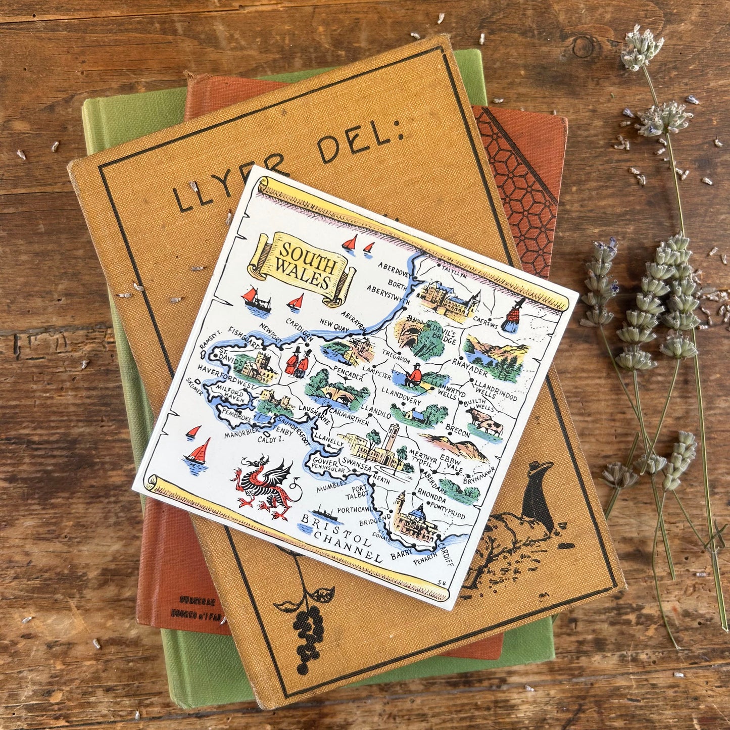 Vintage Tile - H & R Johnson - South Wales (Preloved)