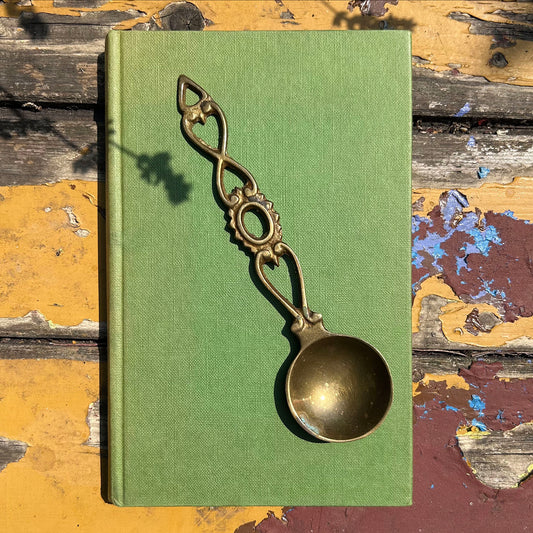 Vintage Welsh Love Spoon - Solid Brass - Small (Preloved)