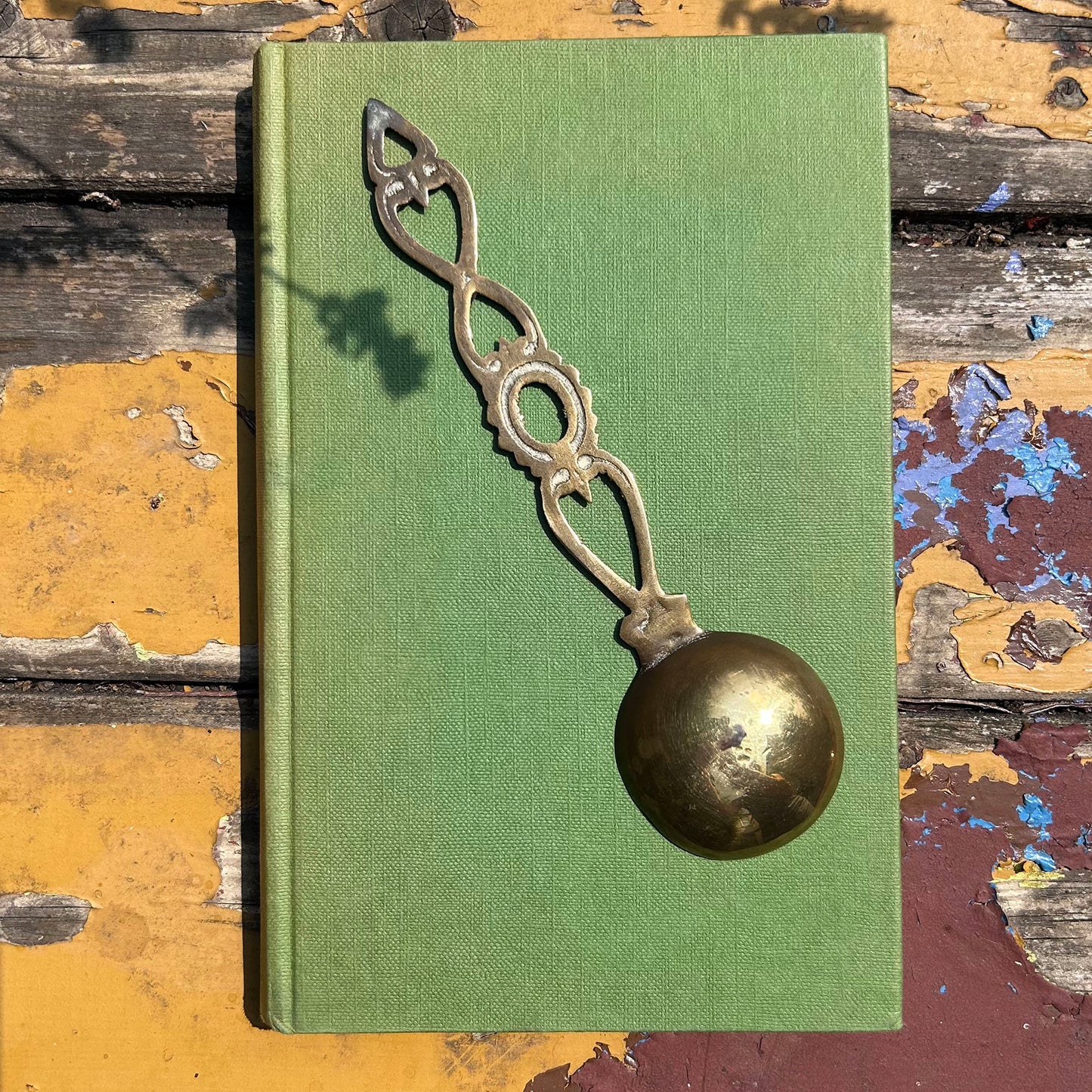 Vintage Welsh Love Spoon - Solid Brass - Small (Preloved)