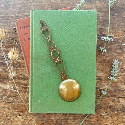 Vintage Welsh Lovespoon / Love Spoon - Solid Brass - Small (Preloved)
