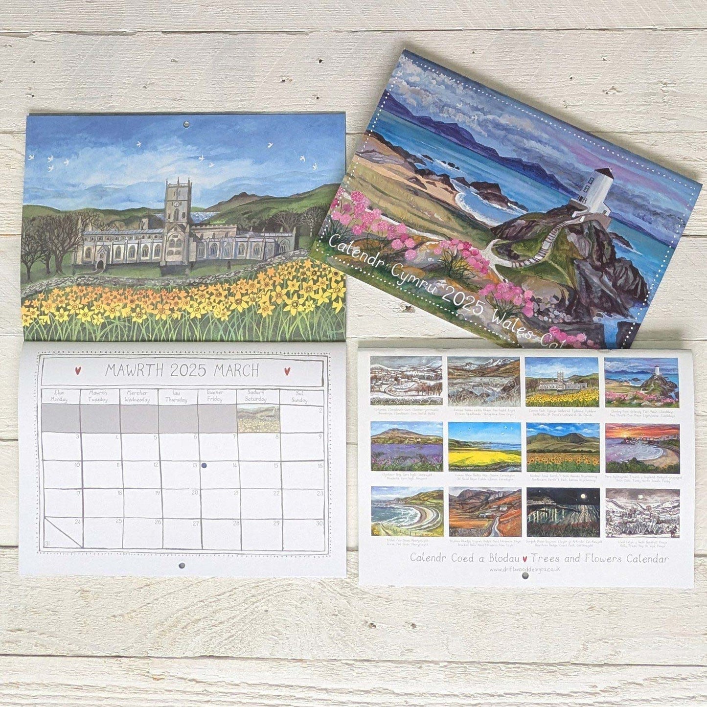 Calendar / Calendr - Wales / Cymru - Landscape - 2025