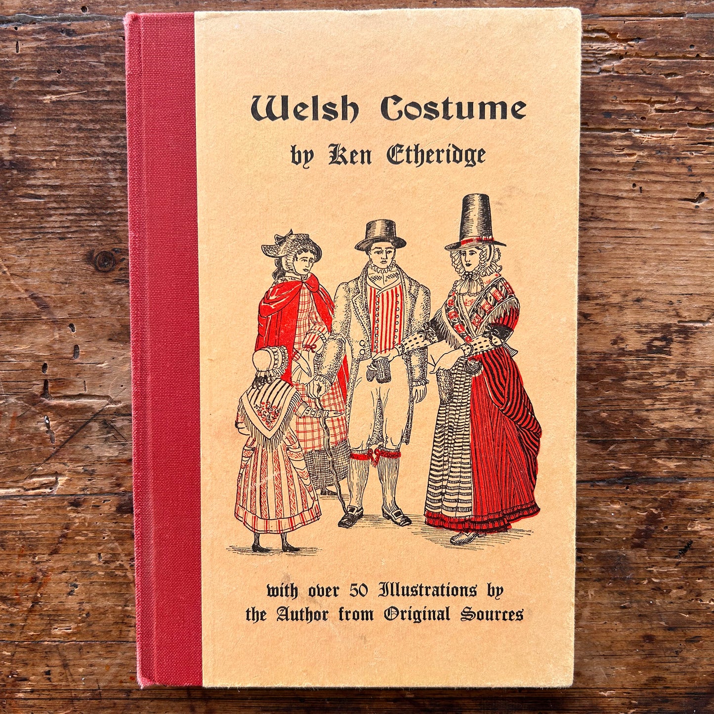 Welsh Costume - Lady and Men - Illustrated - Ken Etheridge 1958 (Preloved)