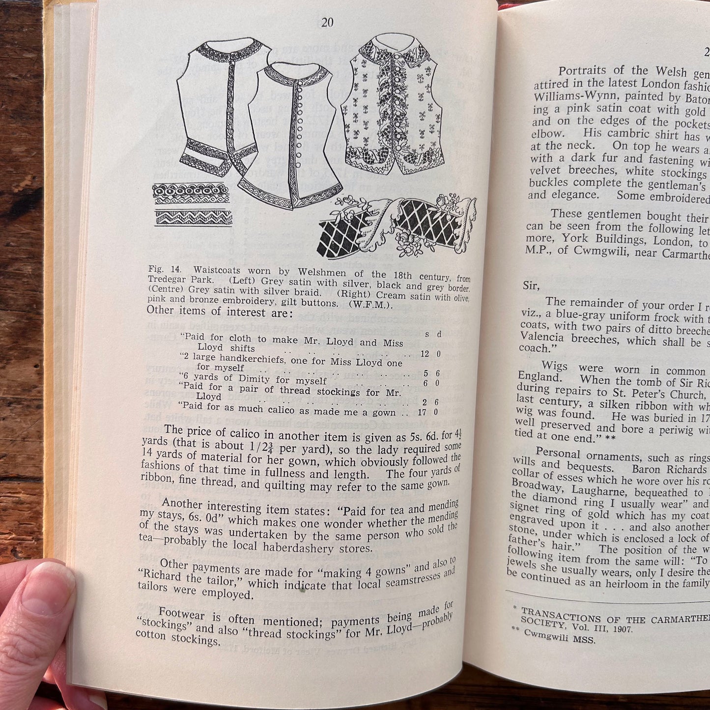 Welsh Costume - Lady and Men - Illustrated - Ken Etheridge 1958 (Preloved)