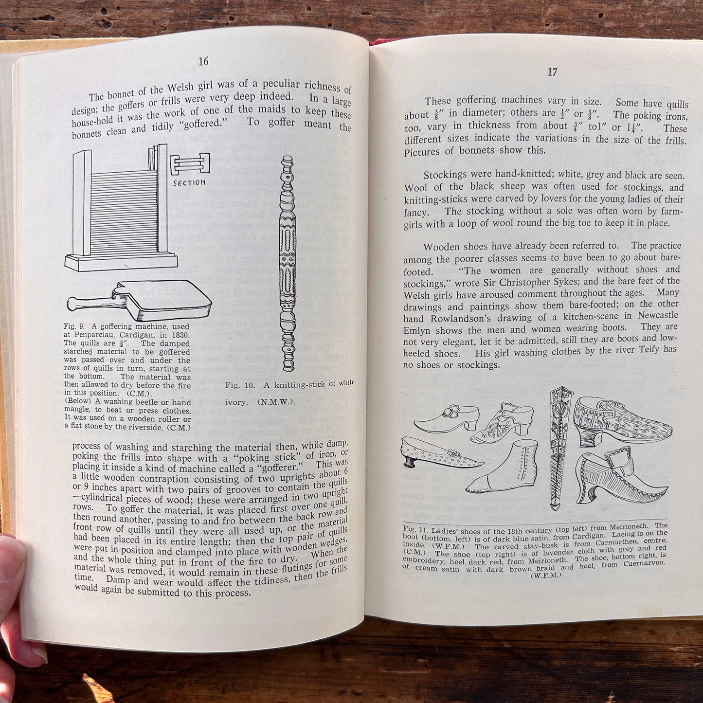 Welsh Costume - Lady and Men - Illustrated - Ken Etheridge 1958 (Preloved)