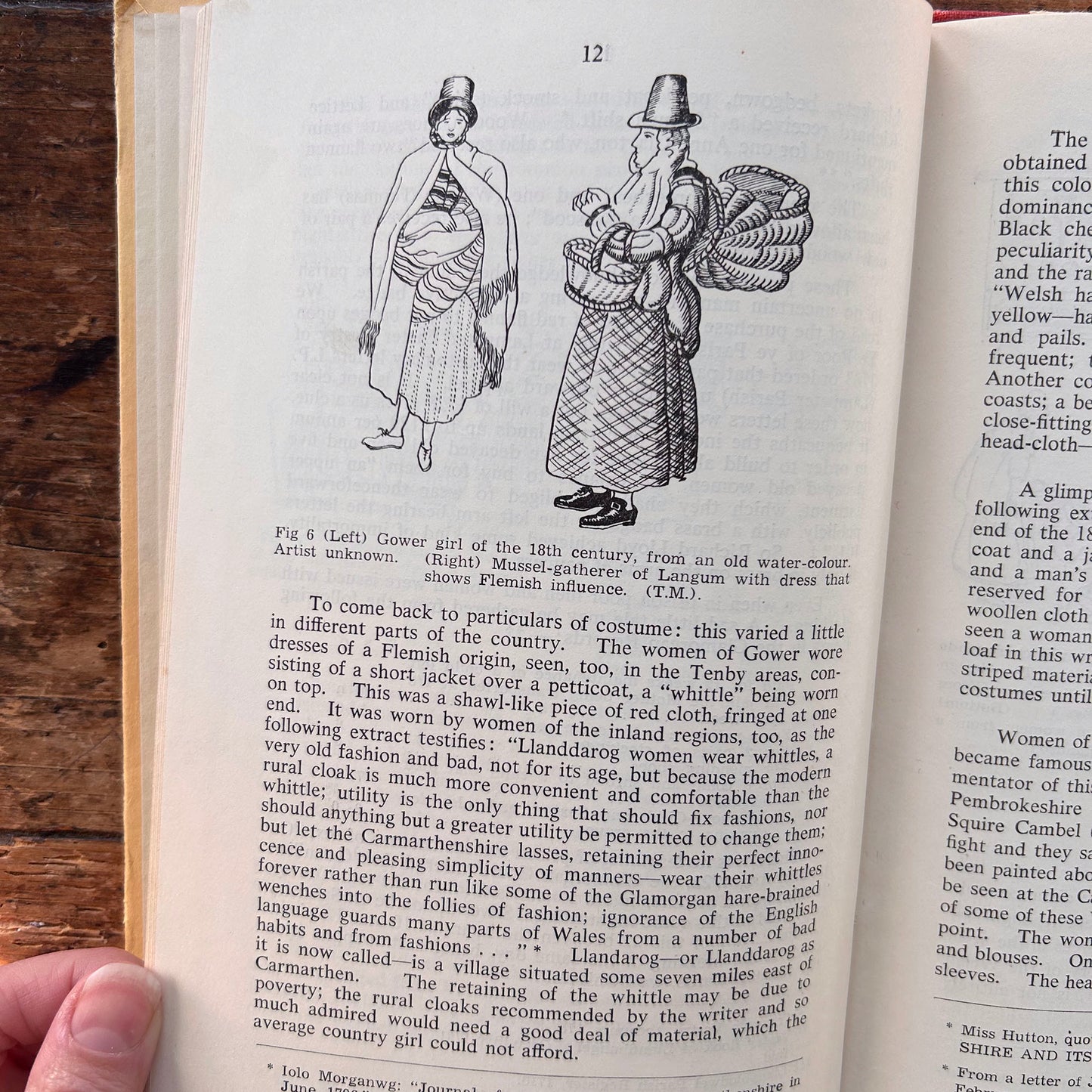 Welsh Costume - Lady and Men - Illustrated - Ken Etheridge 1958 (Preloved)