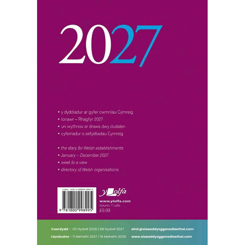 Dyddiadur Desg / Dyddiadur Desg - Dwyieithog - A4 - 2025