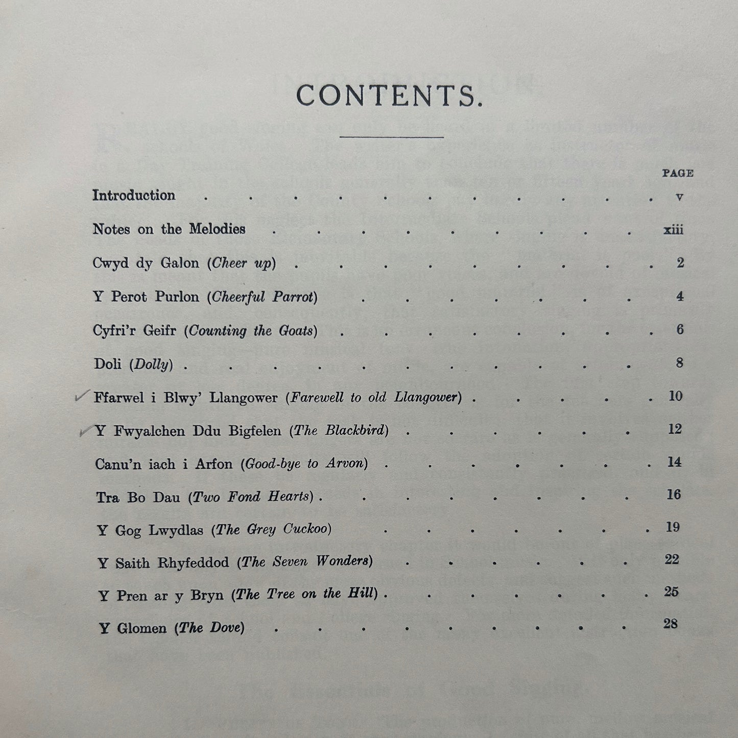 Welsh Folk Songs - J. Lloyd Williams & L.D. Jones - Part 1 (Preloved)