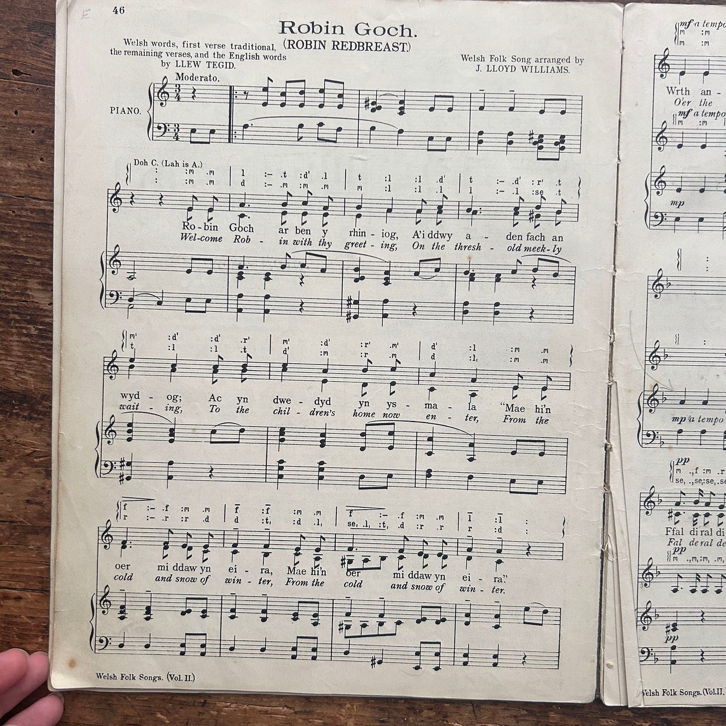 Welsh Folk Songs - J. Lloyd Williams & L.D. Jones - Part 2 (Preloved)