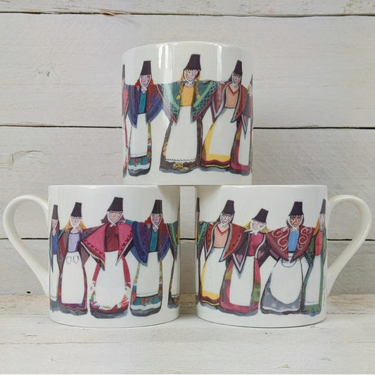 Mug - Line of Welsh Ladies - Traditional Costume