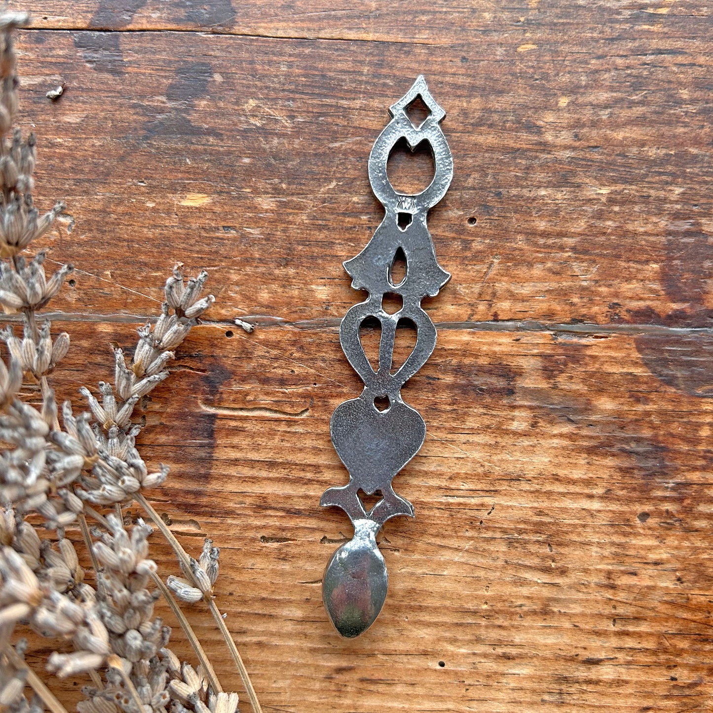 Welsh Love Spoon - A E Williams - Pewter (Preloved / Like New)