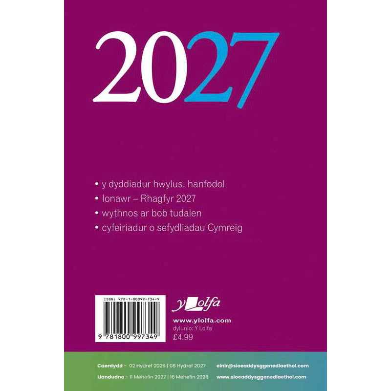 Dyddiadur Poced / Dyddiadur Poced - Cymraeg - 2025