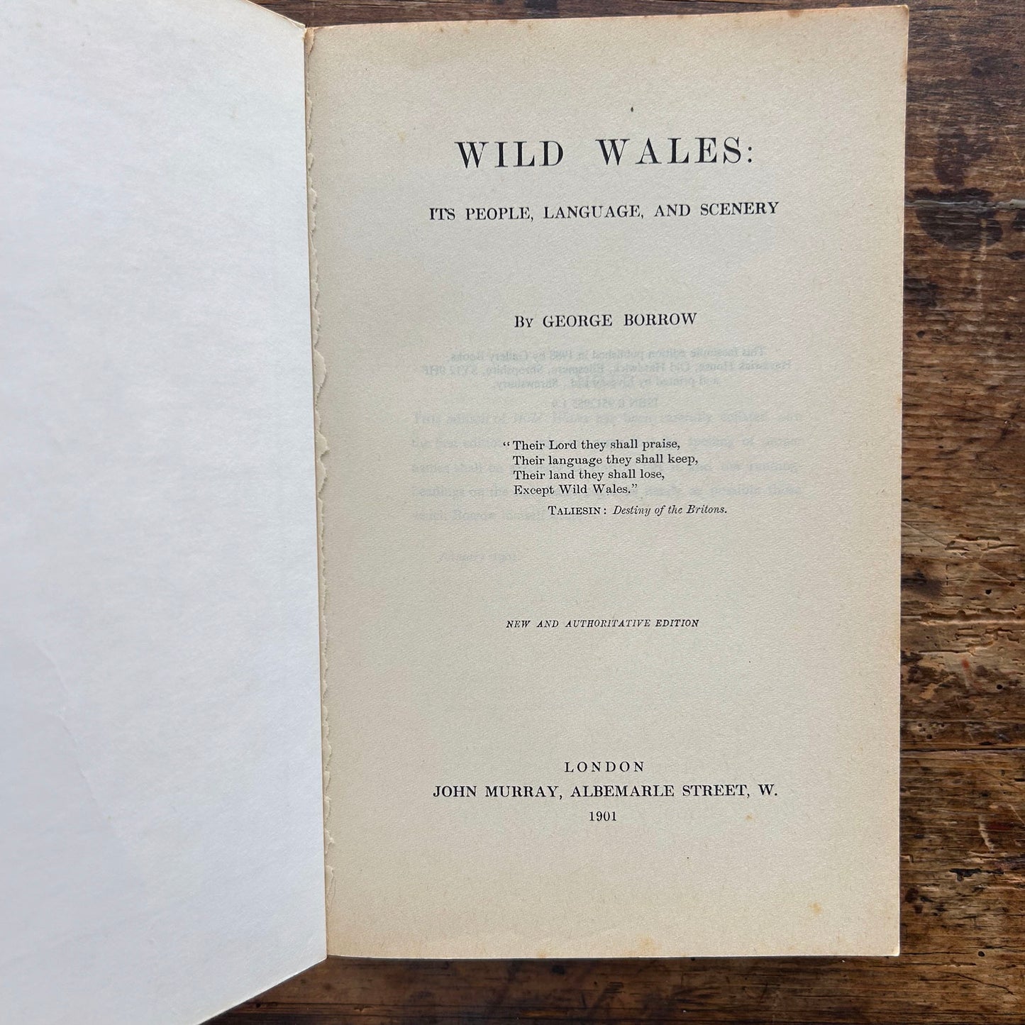Wild Wales - George Borrow 1988 (Preloved)
