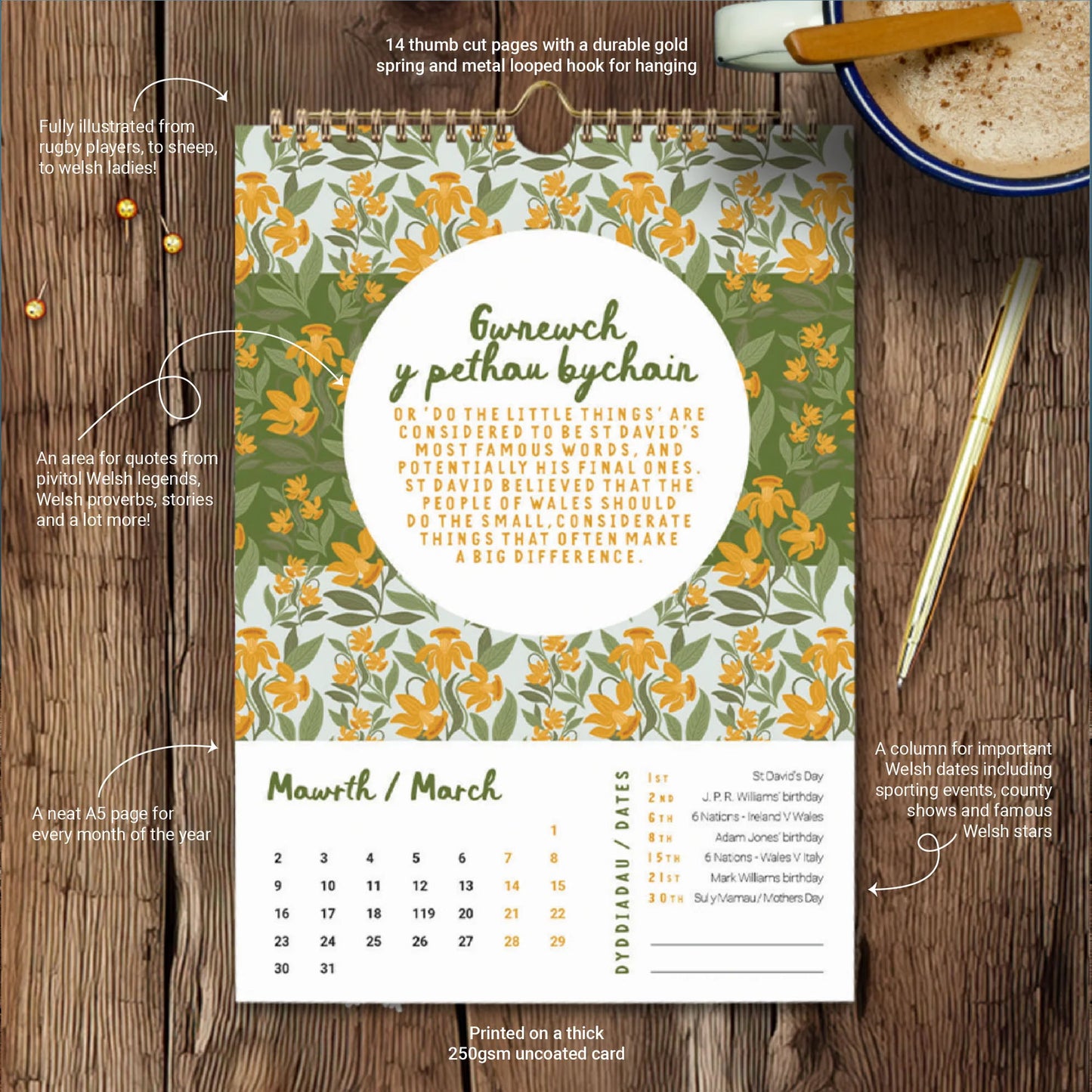 Calendar - Wonderfully Welsh - 2026