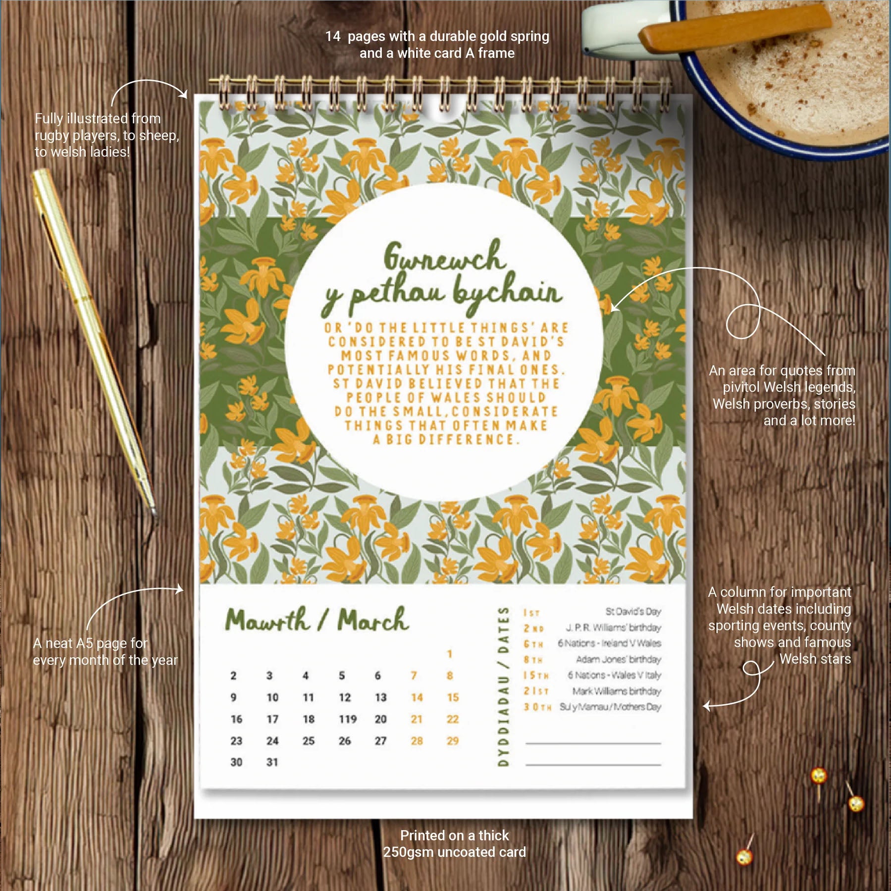 Calendar - Wonderfully Welsh - 2026