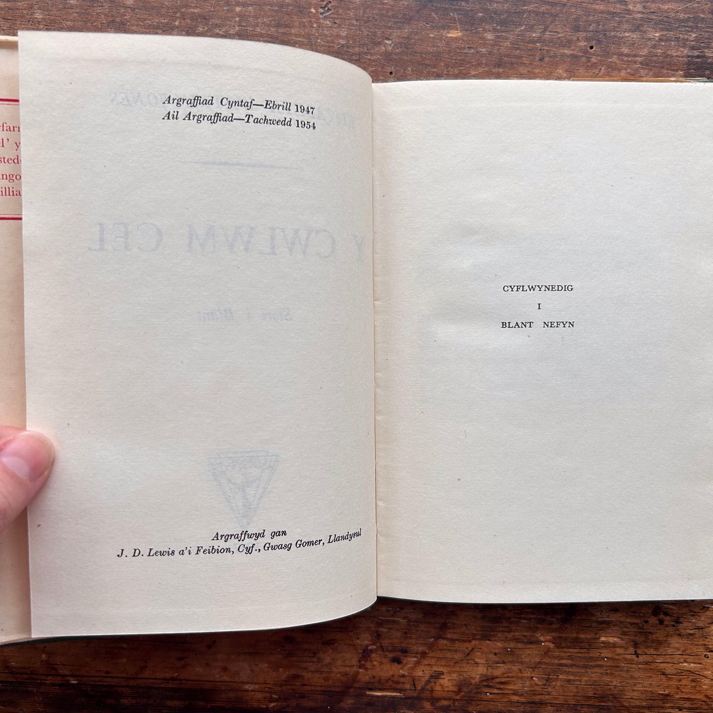 Y Cwlwm Cêl - Elizabeth Watkin-Jones - 1954 (Preloved)