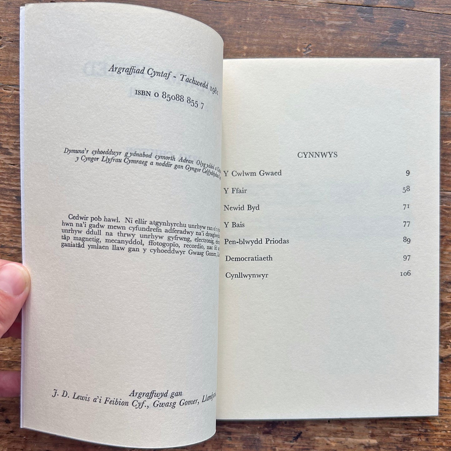 Y Cwlwm Gwaed: a storiau eraill - Irma Chilton 1981 (Preloved)
