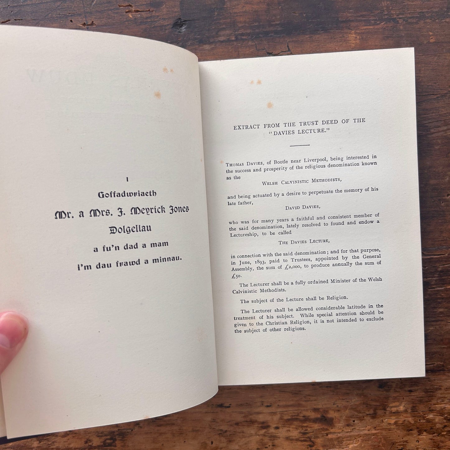 Y Ddarlith Davies, 1933 - G. A. Edwards - 1935 (Preloved)