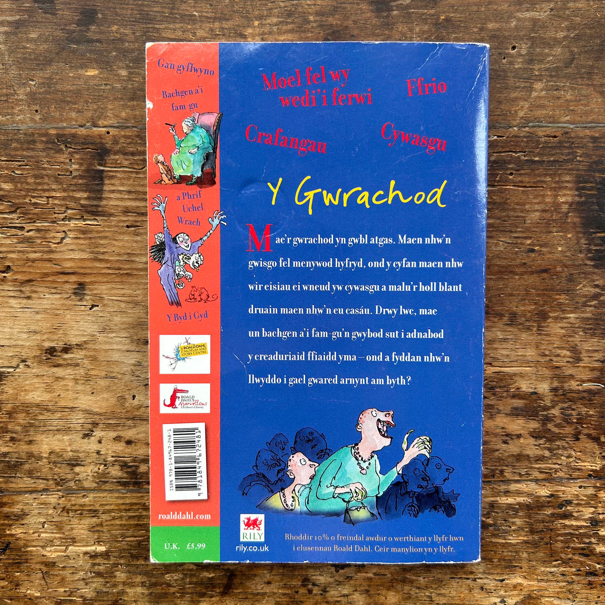 Y Gwrachod / The Witches - Roald Dahl (Preloved)
