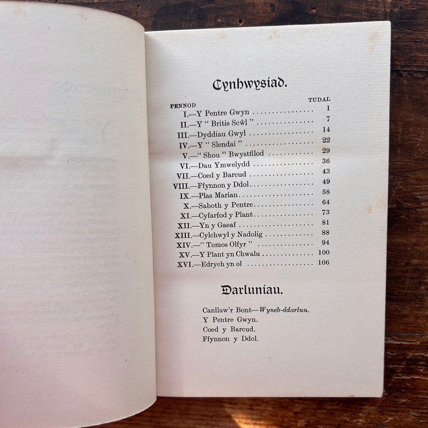 Y Pentre Gwyn Ystori Bore Bywyd -  Anthropos - 1909 1st edition (Preloved)