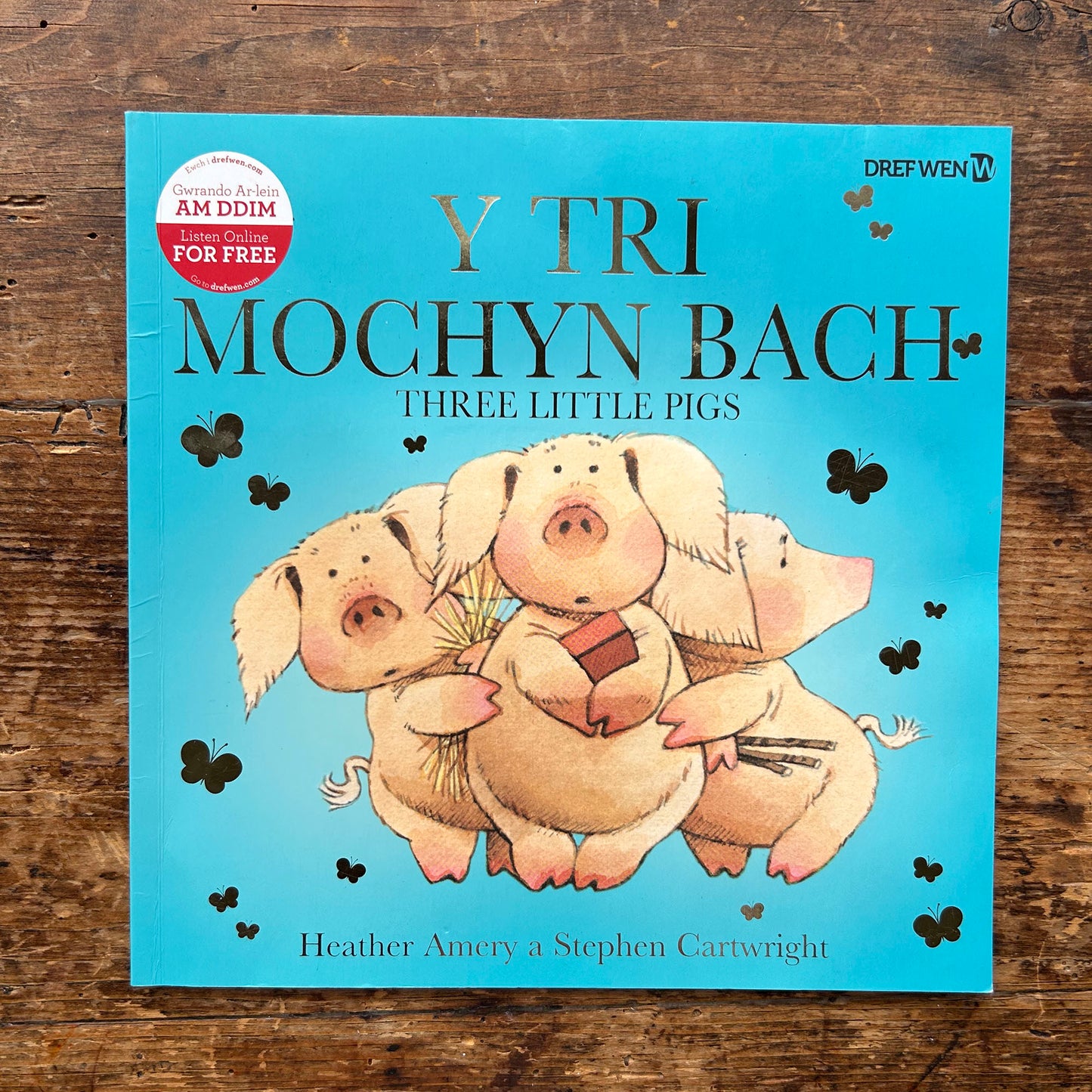 Y Tri Mochyn Bach - Three Little Pigs - Heather Amery & Stephen Cartwright - Welsh & English (Preloved)